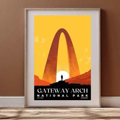 Gateway Arch National Park Poster, Travel Art, Office Poster, Home Decor | S3 - image4
